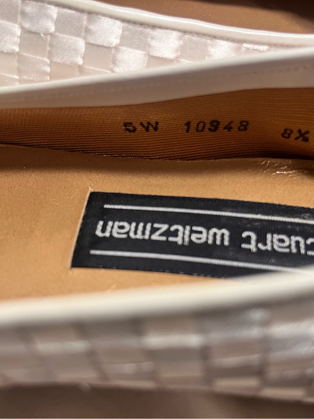 Stuart Weitzman Satin Woven Bow Ballet Flats | Style STRINGALONG | Original Box - Picture 3 of 10